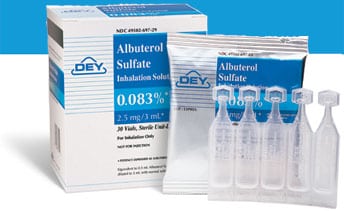 Albuterol sulfate steroid